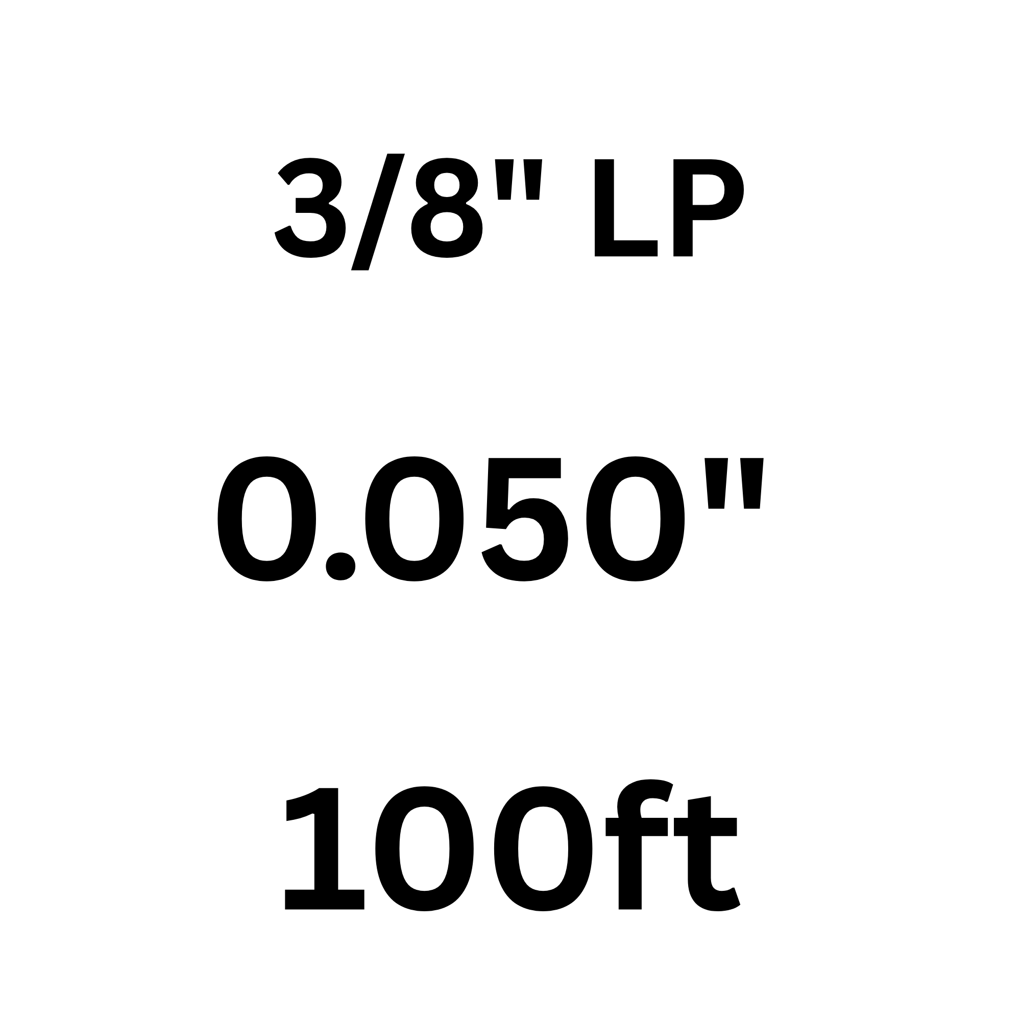 PRE-ORDER 100ft Roll of 3/8" LP 0.050" Chainsaw Chain